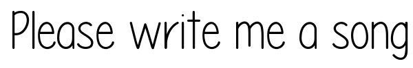 Please write me a song font preview